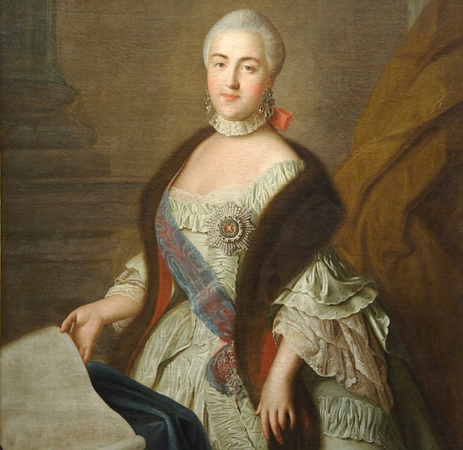Екатерина II Великая (портрет работы И.П. Аргунова)